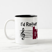 私は私の番上遊になりたい ツートーンマグカップ (左)