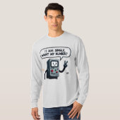 私は私の番号独身のが欲しい？グラフィティスタイル Tシャツ (正面フル)