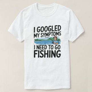 私は私の症状を検索する必要がある魚釣り Tシャツ