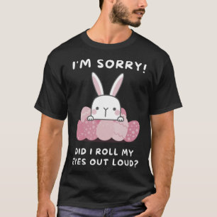 私は私の目が大き転がくかわいいフクロウscrを出して申し訳なかった tシャツ