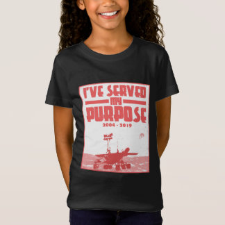 私は私の目的の火星の機会の粗紡機に役立ちました Tシャツ