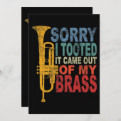 私は私の真来ちゅう切り株から取りおもしろい消した 招待状 (正面/裏面)