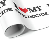 私は私の眼科医を愛します ラッピングペーパー (ロールコーナー)