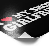 私は私の短いGF女の子の男の子カップルのバレンタインデーが大好き フォトプリント            (角)