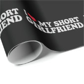 私は私の短いGF女の子の男の子カップルのバレンタインデーが大好き ラッピングペーパー (ロールコーナー)