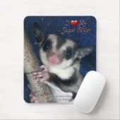 私は私の砂糖のグライダー-最もかわいいグライダーシリーズ--を愛します マウスパッド (マウス)