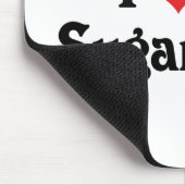 私は私の砂糖のプラムを愛します マウスパッド (コーナー)