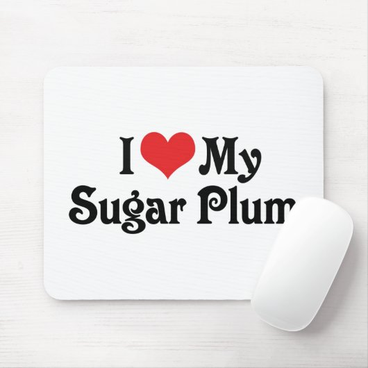 私は私の砂糖のプラムを愛します マウスパッド (マウス)