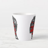 私は私の祖先で最も夢を見る カフェラテマグ (正面)