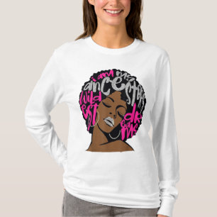 私は私の祖先の夢ホットピンクバブルガムAfro B Tシャツ