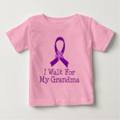 私は私の祖母のために歩きます ベビーTシャツ (正面)