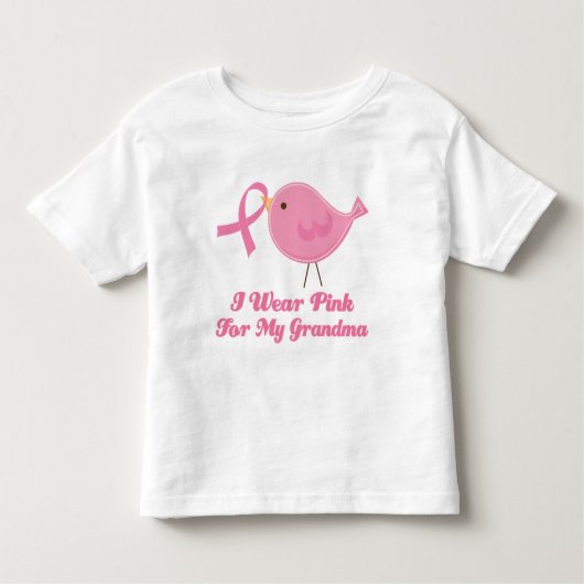 私は私の祖母のためのピンクを身に着けています トドラーTシャツ (正面)