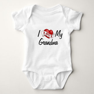 私は私の祖母の乳児のクリーパーを愛します ベビーボディスーツ
