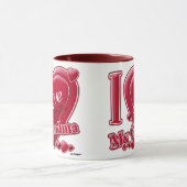 私は私の祖母の赤いハートを愛します マグカップ (中央)