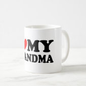 私は私の祖母を愛します コーヒーマグカップ (正面右)