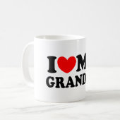 私は私の祖母を愛します コーヒーマグカップ (正面左)