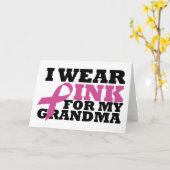 私は私の祖母カードのためのピンクを身に着けています カード (黄色い花)