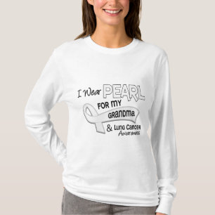 私は私の祖母42の肺癌のための真珠を身に着けています Tシャツ
