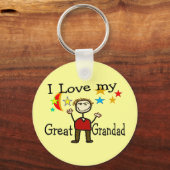 私は私の祖父を愛し素晴らしている キーホルダー (正面)