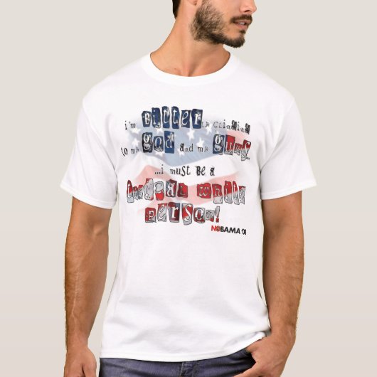 私は私の神および私の銃に激しくしがみついています Tシャツ (正面)