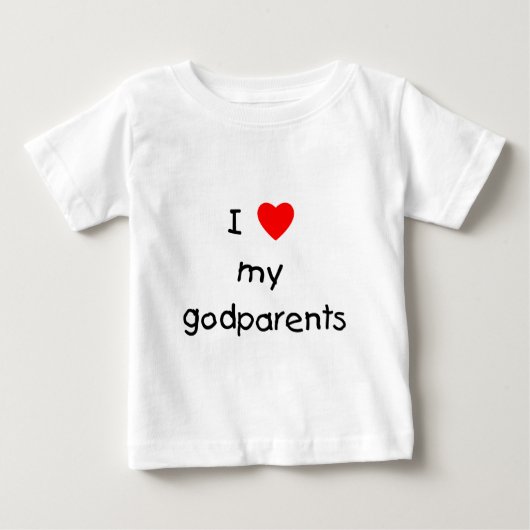私は私の神の両親を愛している ベビーTシャツ (正面)
