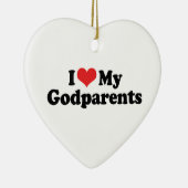 私は私の神の両親を愛するオーナメント セラミックオーナメント (右)