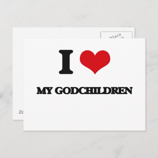 私は私の神の子供たちを愛する ポストカード (正面/裏面)