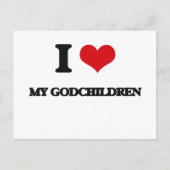 私は私の神の子供たちを愛する ポストカード (正面)