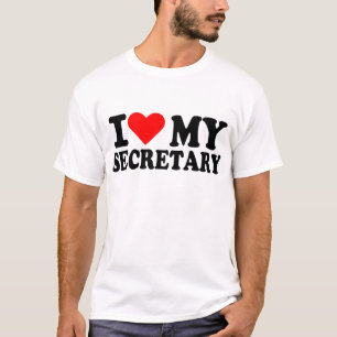 私は私の秘書を愛します Tシャツ