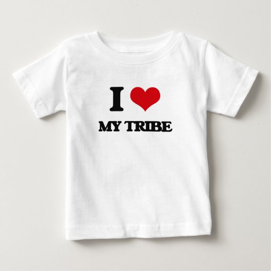 私は私の種族を愛します ベビーTシャツ (正面)