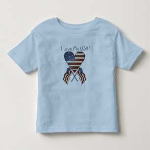私は私の米国のTシャツおよびギフトを愛します トドラーTシャツ