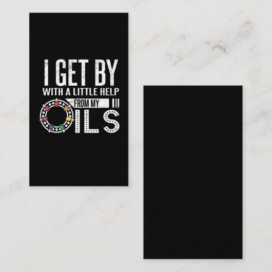 私は私の精油と素晴らしいです 名刺 (正面/裏面)