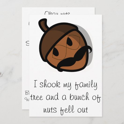 私は私の系譜の家族会の招待状を揺すりました 招待状 (正面/裏面)