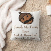 私は私の系譜を揺すり、ナットは落ちました クッション (ブランケット)