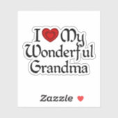 私は私の素敵な祖母が大好き シール (シート)