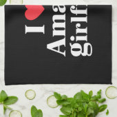 私は私の素晴らしいガールフレンド大好き私はハート私のホットGf キッチンタオル (折り畳み)