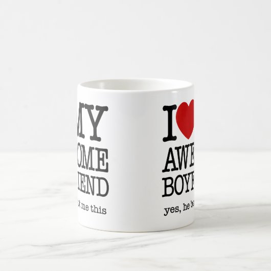 私は私の素晴らしいボーイフレンドのマグを愛します コーヒーマグカップ (中央)