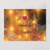 私は私の素晴らしい兄を愛している ポストカード (正面)