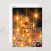 私は私の素晴らしい妹を愛している シーズンポストカード (正面/裏面)