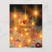 私は私の素晴らしい妹を愛している シーズンポストカード (正面)