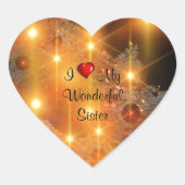 私は私の素晴らしい妹を愛している ハートシール (正面)