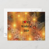 私は私の素晴らしい妹を愛している ポストカード (正面/裏面)