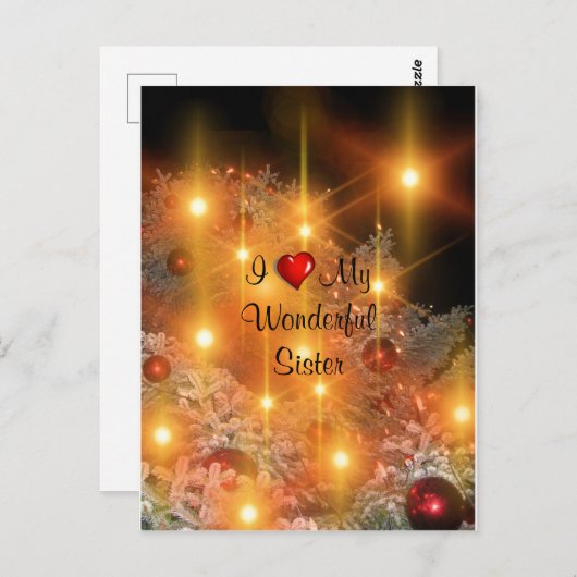 私は私の素晴らしい妹を愛している ポストカード (正面/裏面)