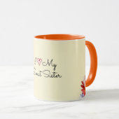 私は私の素晴らしい妹を愛している マグカップ (正面右)