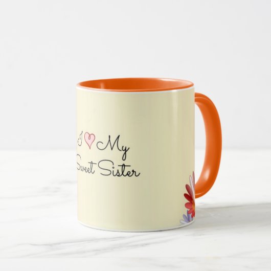 私は私の素晴らしい妹を愛している マグカップ (正面右)