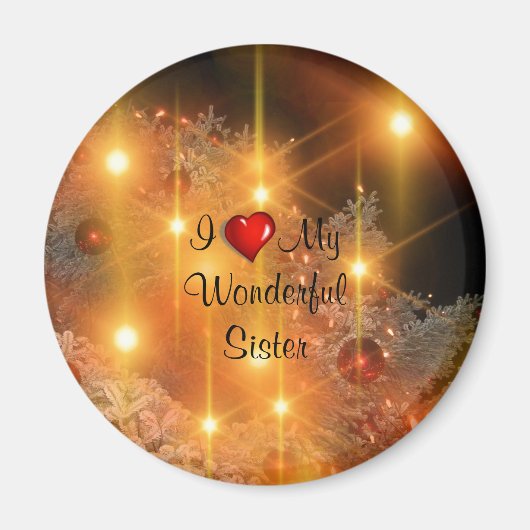 私は私の素晴らしい妹を愛している マグネット (正面)