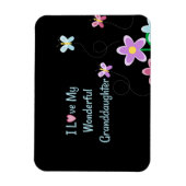 私は私の素晴らしい孫娘が大好きかわいらしデザイン マグネット (縦)