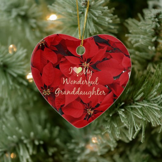 私は私の素晴らしい孫娘が大好きだ セラミックオーナメント (ツリー)