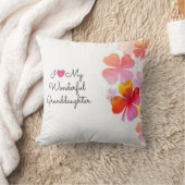 私は私の素晴らしい孫娘を愛するパステルデザイン クッション (ブランケット)