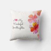 私は私の素晴らしい孫娘を愛するパステルデザイン クッション (裏面)